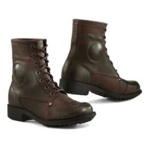 Women's Brown Leather Motorcycle Boots
